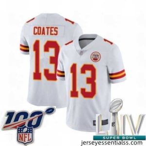 2020 Super Bowl LIV Kansas City Chiefs #13 Sammie Coates White Vapor Untouchable Limited Player Football Jersey