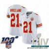 2020 Super Bowl LIV Kansas City Chiefs #21 Bashaud Breeland White Vapor Untouchable Limited Player Football Jersey