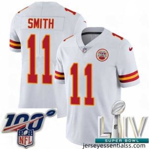 2020 Super Bowl LIV Nike Kansas City Chiefs #11 Alex Smith White Vapor Untouchable Limited Player NFL Jersey