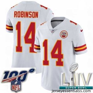 2020 Super Bowl LIV Nike Kansas City Chiefs #14 Demarcus Robinson White Vapor Untouchable Limited Player NFL Jersey