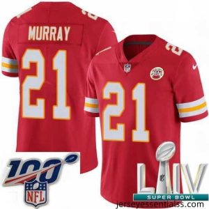 2020 Super Bowl LIV Nike Kansas City Chiefs #21 Eric Murray Red Team Color Vapor Untouchable Limited Player NFL Jersey