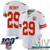 2020 Super Bowl LIV Nike Kansas City Chiefs #29 Eric Berry White Vapor Untouchable Limited Player NFL Jersey