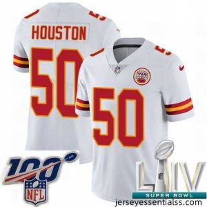 2020 Super Bowl LIV Nike Kansas City Chiefs #50 Justin Houston White Vapor Untouchable Limited Player NFL Jersey
