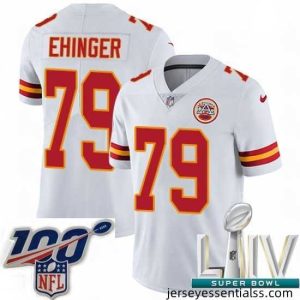 2020 Super Bowl LIV Nike Kansas City Chiefs #79 Parker Ehinger White Vapor Untouchable Limited Player NFL Jersey