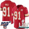 2020 Super Bowl LIV Nike Kansas City Chiefs #91 Tamba Hali Red Team Color Vapor Untouchable Limited Player NFL Jersey