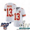 2020 Super Bowl LIV Kansas City Chiefs #13 Sammie Coates White Vapor Untouchable Limited Player Football Jersey