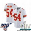 2020 Super Bowl LIV Kansas City Chiefs #54 Damien Wilson White Vapor Untouchable Limited Player Football Jersey