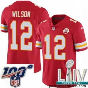 2020 Super Bowl LIV Nike Kansas City Chiefs #12 Albert Wilson Red Team Color Vapor Untouchable Limited Player NFL Jersey