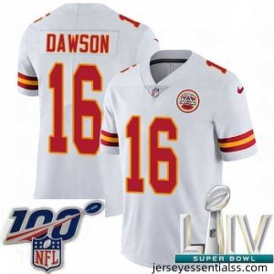 2020 Super Bowl LIV Nike Kansas City Chiefs #16 Len Dawson White Vapor Untouchable Limited Player NFL Jersey