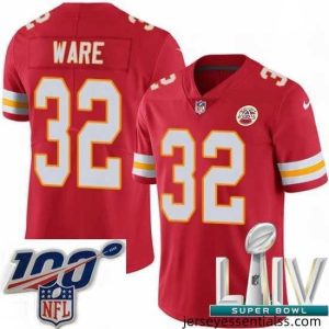 2020 Super Bowl LIV Nike Kansas City Chiefs #32 Spencer Ware Red Team Color Vapor Untouchable Limited Player NFL Jersey