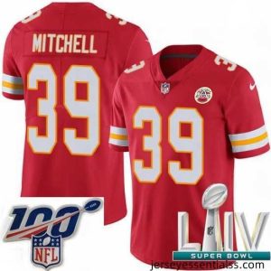 2020 Super Bowl LIV Nike Kansas City Chiefs #39 Terrance Mitchell Red Team Color Vapor Untouchable Limited Player NFL Jersey