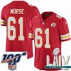 2020 Super Bowl LIV Nike Kansas City Chiefs #61 Mitch Morse Red Team Color Vapor Untouchable Limited Player NFL Jersey