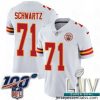 2020 Super Bowl LIV Nike Kansas City Chiefs #71 Mitchell Schwartz White Vapor Untouchable Limited Player NFL Jersey
