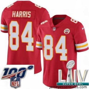 2020 Super Bowl LIV Nike Kansas City Chiefs #84 Demetrius Harris Red Team Color Vapor Untouchable Limited Player NFL Jersey