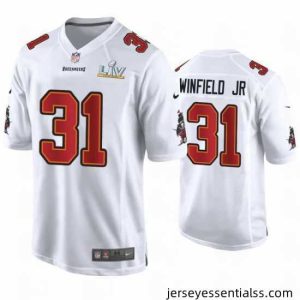 Antoine Winfield Jr. Buccaneers White Super Bowl Lv Game Fashion Jersey