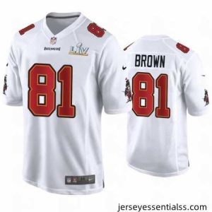 Antonio Brown Buccaneers White Super Bowl Lv Game Fashion Jersey