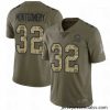 Bears #32 David Montgomery Olive Camo Stitched Football Limited 2017 Salute to Service Jersey