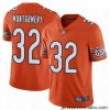 Bears 32 David Montgomery Orange Stitched Football Limited Rush Jersey