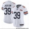 Bears 39 Eddie Jackson White Alternate Stitched Football Vapor Untouchable Limited 100th Season Jersey