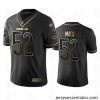 Bears 52 Khalil Mack Black Stitched Football Limited Golden Edition Jersey