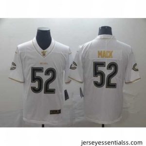 Bears 52 Khalil Mack White Gold Vapor Untouchable Limited Jersey