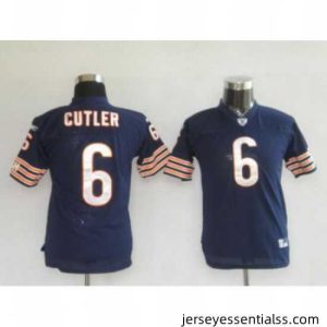Bears #6 Jay Cutler Blue Stitched NFL Jersey