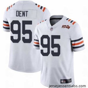 Bears 95 Richard Dent White Alternate Stitched Football Vapor Untouchable Limited 100th Season Jersey
