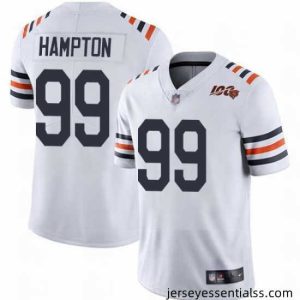 Bears 99 Dan Hampton White Alternate Stitched Football Vapor Untouchable Limited 100th Season Jersey