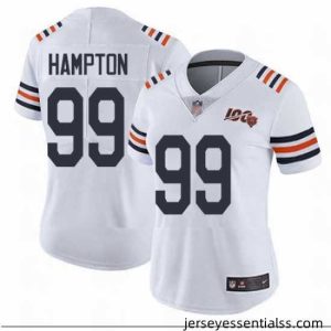 Bears 99 Dan Hampton White Alternate Stitched Football Vapor Untouchable Limited 100th Season Jersey