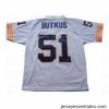 Butkus 51 Chicago Bears Throwback Jerseys White Jersey Big Number