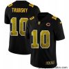 Chicago Bears 10 Mitchell Trubisky Black Nike Golden Sequin Vapor Limited NFL Jersey