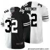 Chicago Bears 32 David Montgomery Black V White Peace Split Nike Vapor Untouchable Limited NFL Jersey