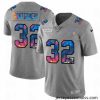 Chicago Bears 32 David Montgomery Nike Multi Color 2020 NFL Crucial Catch NFL Jersey Greyheather
