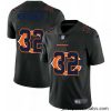 Chicago Bears 32 David Montgomery Nike Team Logo Dual Overlap Limited NFL Jersey Black