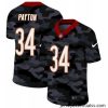 Chicago Bears 34 Walter Payton Nike 2020 Black CAMO Vapor Untouchable Limited Stitched NFL Jersey