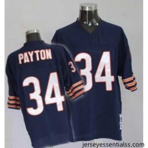 Chicago Bears 34 Walter Payton Premier Throwback Team blue Color mitchellandness Jersey