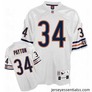 Chicago Bears 34 Walter Payton Premier Throwback white Color mitchellandness Jersey