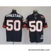 Chicago Bears 50 SINGLETARY blue throwback Jerseys