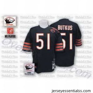 Chicago Bears 51 BUTKUS blue mitchell and ness Jersey
