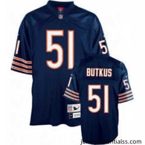 Chicago Bears 51 BUTKUS blue throwback jerseys
