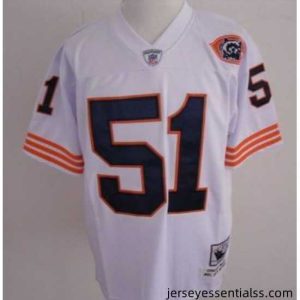 Chicago Bears 51 BUTKUS white mitchellandness Big Number