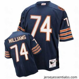 Chicago Bears 74 Chris Williams mitchelland blue