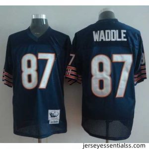 Chicago Bears 87 Waddle Blue M&N Throwback NFL Jerseys