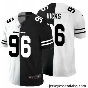 Chicago Bears 96 Akiem Hicks Black V White Peace Split Nike Vapor Untouchable Limited NFL Jersey