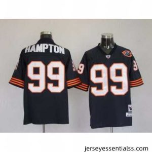 Chicago Bears 99 HAMPTON blue throwback jerseys