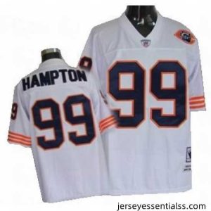 Chicago Bears 99 HAMPTON white throwback jerseys mitchellandness
