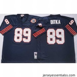 Chicago Bears Blue 89 DITKA Blue Stitched NFL Throwback Jersey