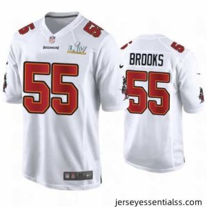 Derrick Brooks Buccaneers White Super Bowl Lv Game Fashion Jersey