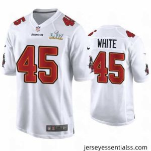 Devin White Buccaneers White Super Bowl Lv Game Fashion Jersey