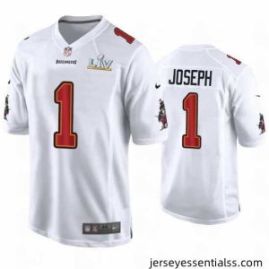 Greg Joseph Buccaneers White Super Bowl Lv Game Fashion Jersey